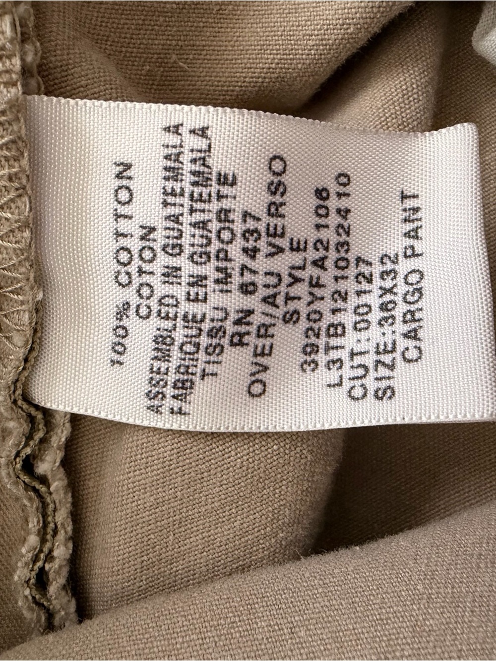 Vintage Polo Jeans Co. Ralph Lauren Y2K Baggy Khaki Cargo Pants 36x32 Cotton - Picture 11 of 11